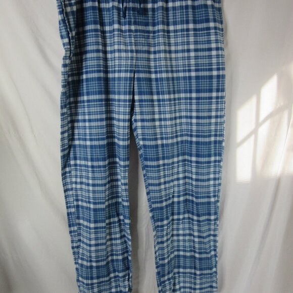 Goodfellow & Co Flannel Pajamas Men's Blue White Plaid 100% Cotton NWT Size XXL - Picture 3 of 8